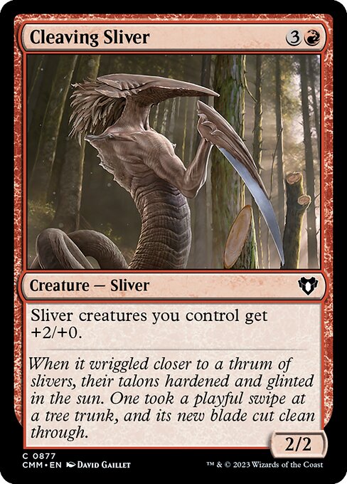 Cleaving Sliver highlighted card art
