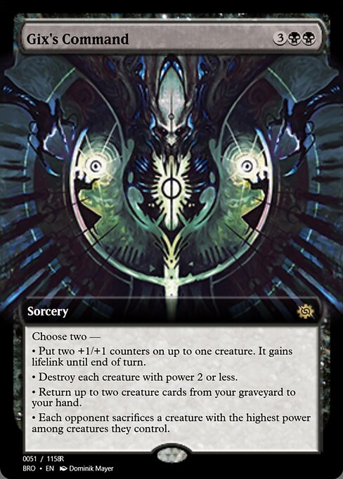 Gix's Command highlighted card art