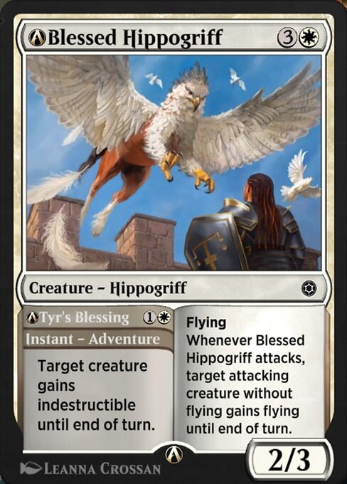A-Blessed Hippogriff // A-Tyr's Blessing highlighted card art