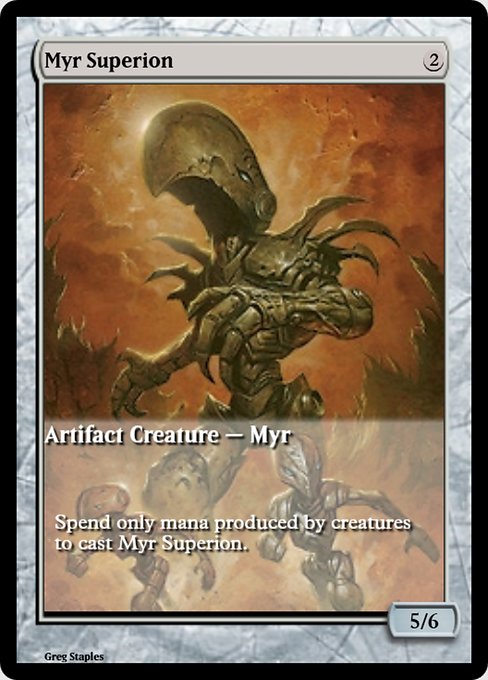Myr Superion highlighted card art