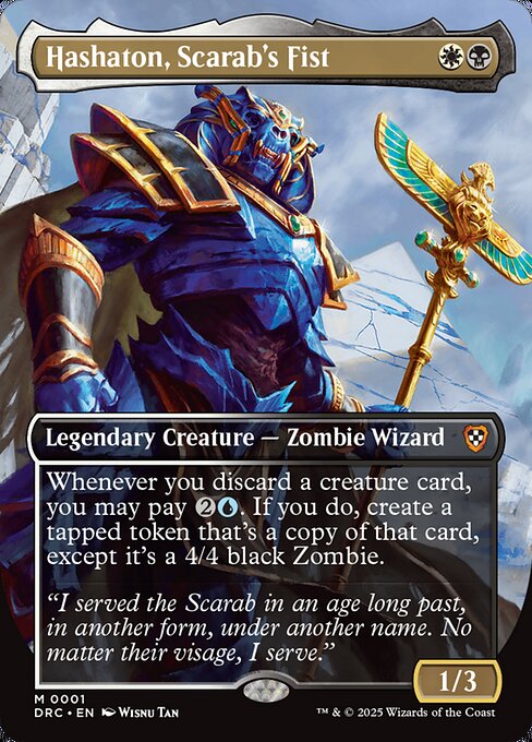 Hashaton, Scarab's Fist highlighted card art