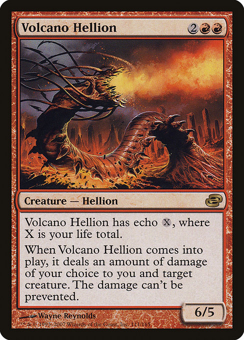 Volcano Hellion highlighted card art
