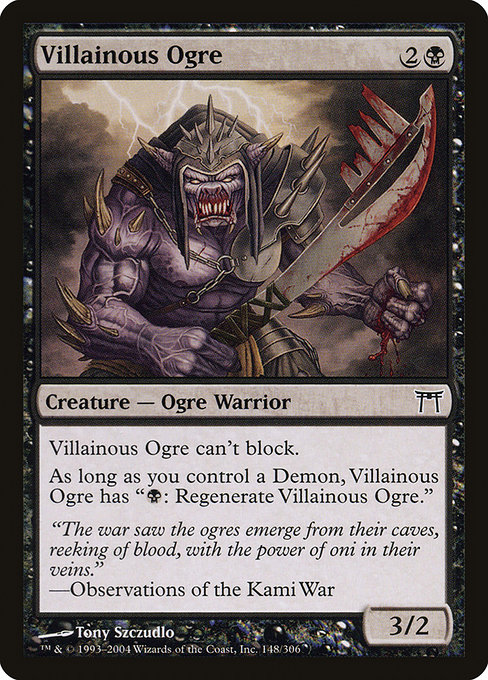 Villainous Ogre highlighted card art