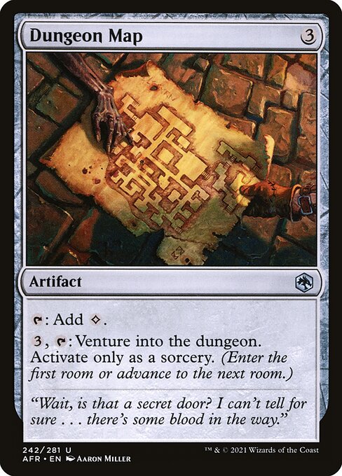 Dungeon Map highlighted card art