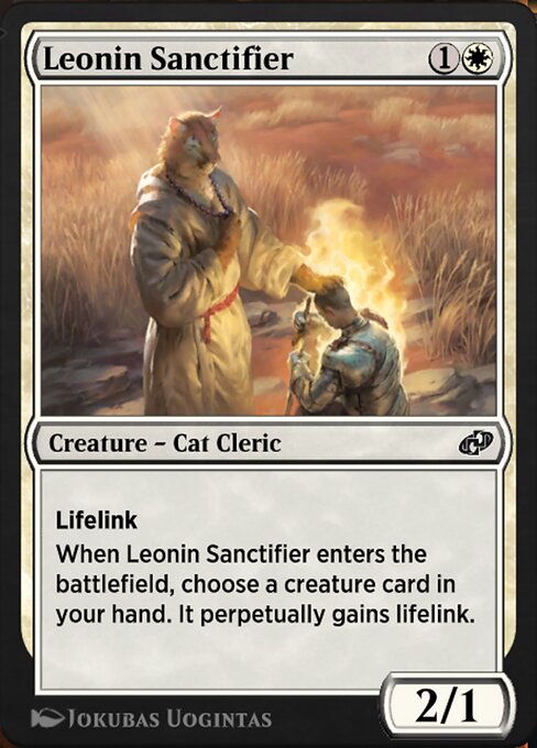 Leonin Sanctifier highlighted card art