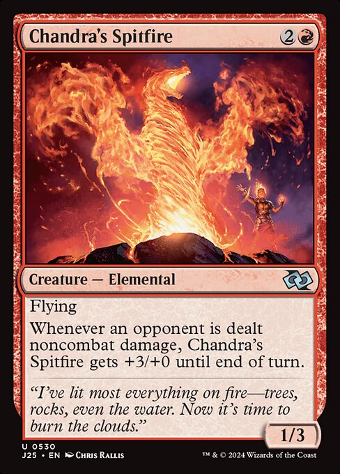 Chandra's Spitfire highlighted card art