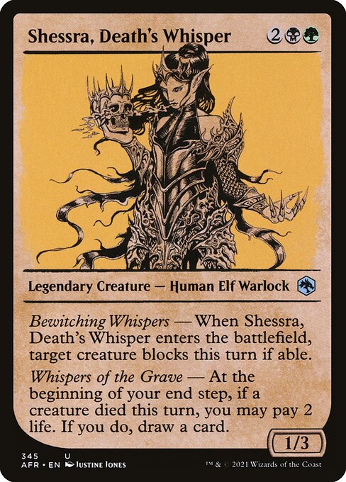 Shessra, Death's Whisper highlighted card art
