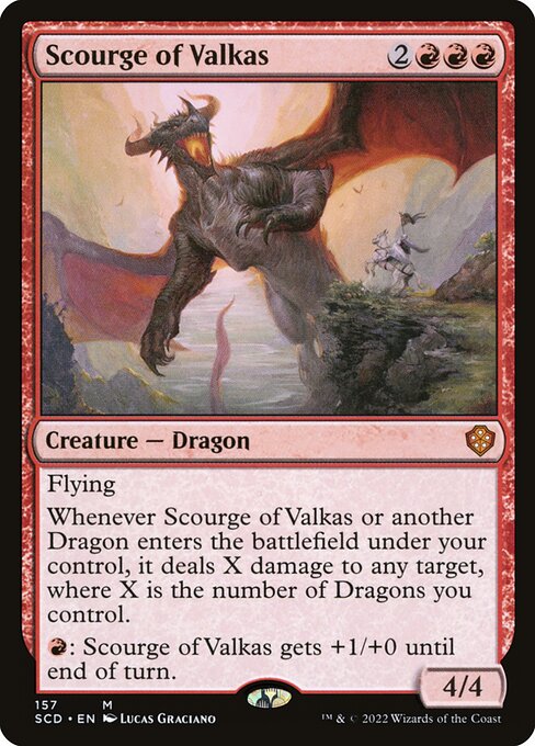 Scourge of Valkas from Starter Commander Decks