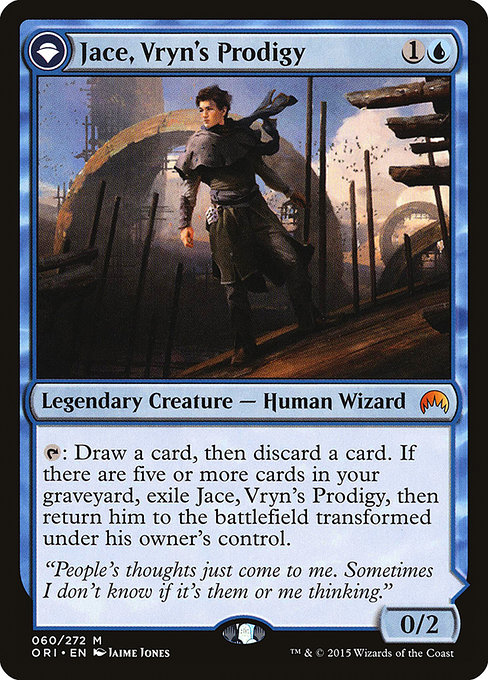 Jace, Vryn's Prodigy // Jace, Telepath Unbound from Magic Origins