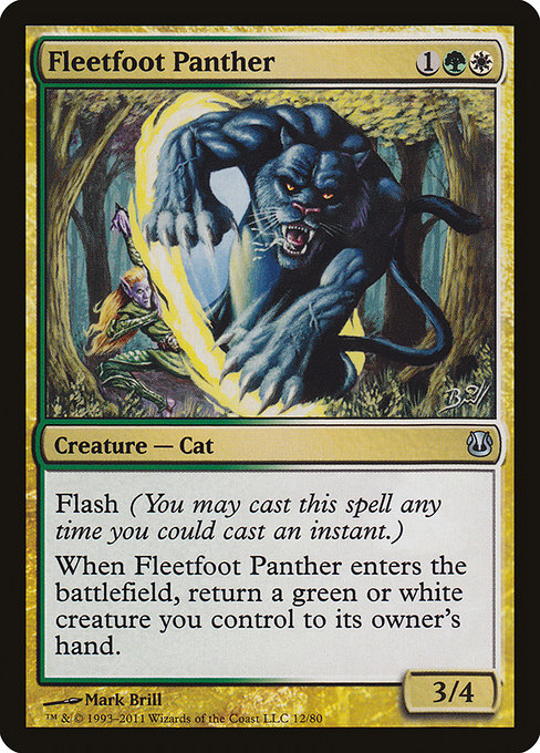 Fleetfoot Panther from Duel Decks: Ajani vs. Nicol Bolas
