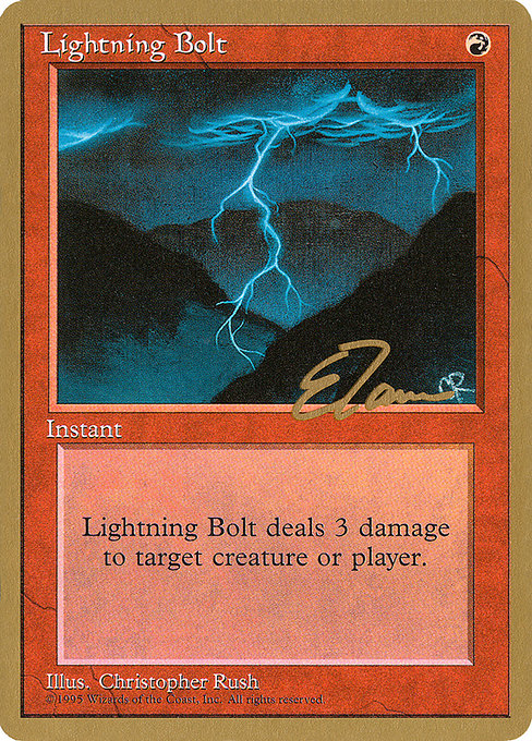 Lightning Bolt from Pro Tour Collector Set
