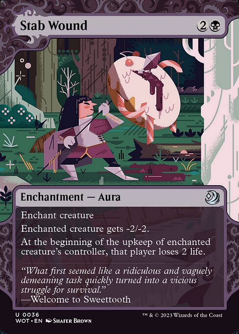 Stab Wound from Wilds of Eldraine: Enchanting Tales