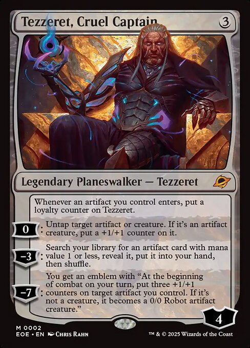 Tezzeret, Cruel Captain highlighted card art
