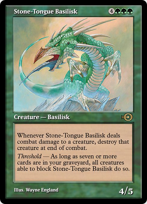 Stone-Tongue Basilisk highlighted card art