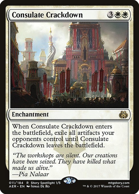 Consulate Crackdown highlighted card art
