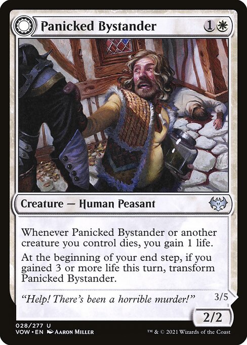 Panicked Bystander // Cackling Culprit from Innistrad: Crimson Vow