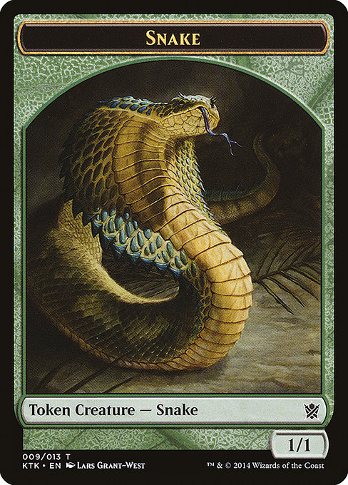 Snake from Khans of Tarkir Tokens
