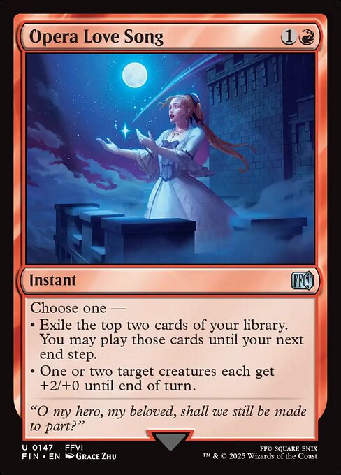 Opera Love Song highlighted card art
