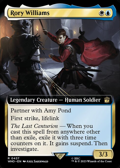 Rory Williams highlighted card art