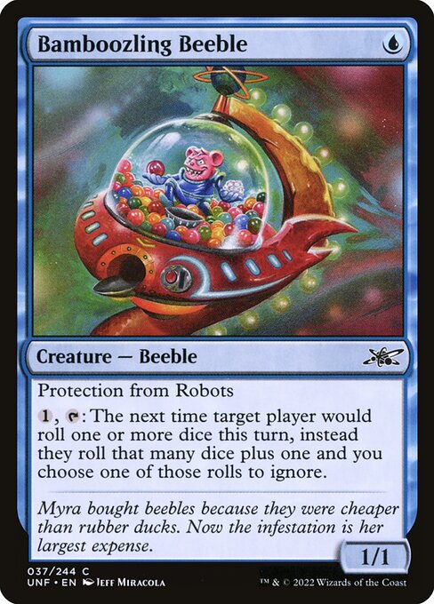 Bamboozling Beeble highlighted card art