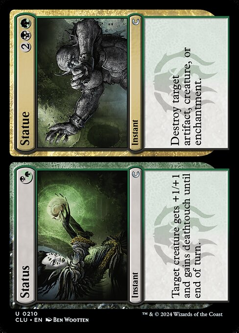Status // Statue highlighted card art