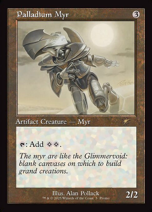 Palladium Myr highlighted card art