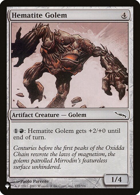 Hematite Golem highlighted card art