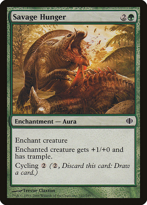 Savage Hunger highlighted card art