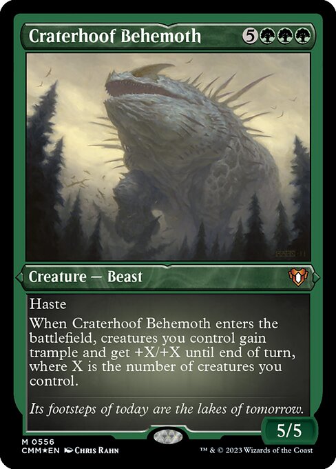 Craterhoof Behemoth from Commander Masters