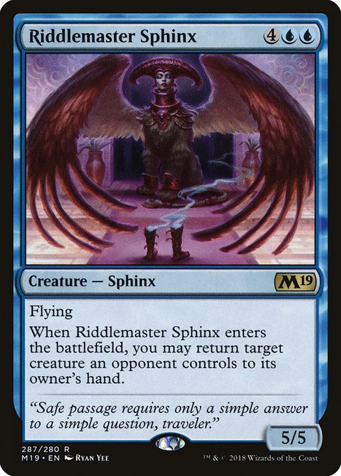Riddlemaster Sphinx from Core Set 2019