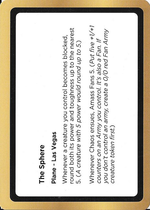 The Sphere highlighted card art