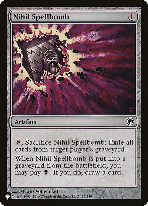 Nihil Spellbomb highlighted card art