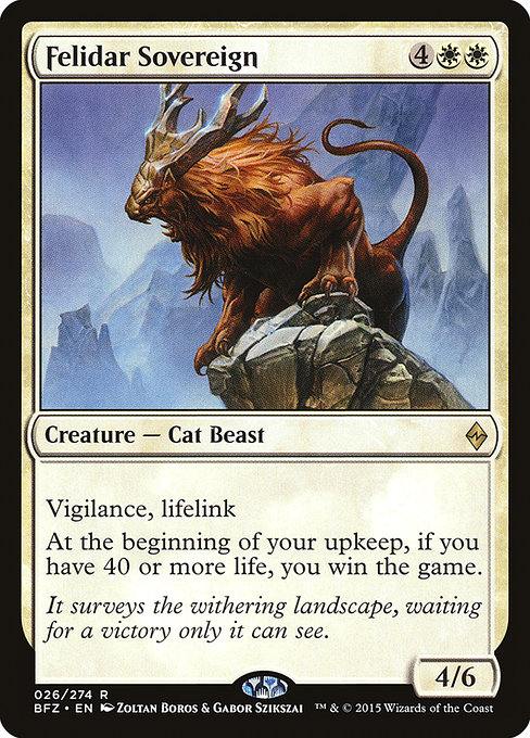 Felidar Sovereign from Battle for Zendikar