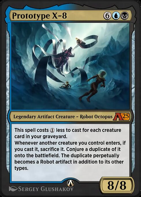 Prototype X-8 highlighted card art