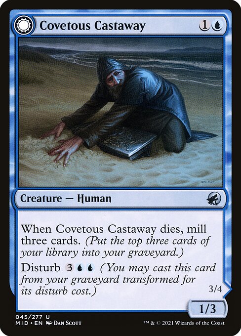 Covetous Castaway // Ghostly Castigator from Innistrad: Midnight Hunt