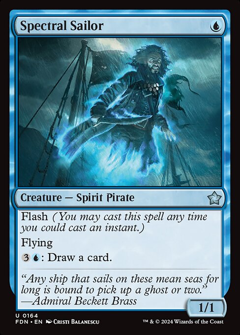 Spectral Sailor highlighted card art