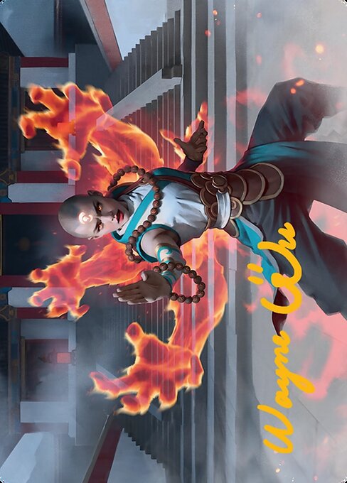 Flamehold Grappler // Flamehold Grappler from Tarkir: Dragonstorm Art Series