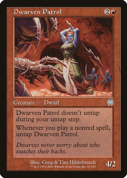 Dwarven Patrol highlighted card art