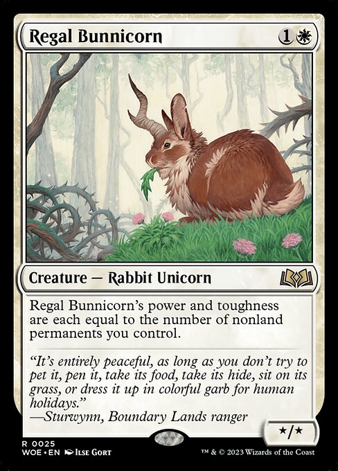 Regal Bunnicorn highlighted card art
