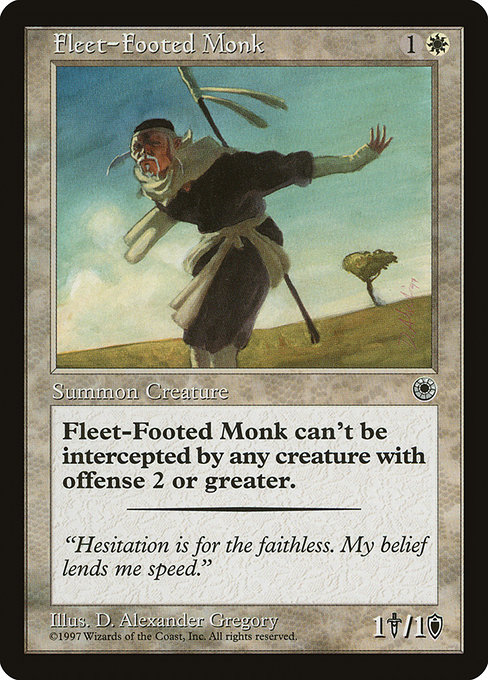 Fleet-Footed Monk highlighted card art