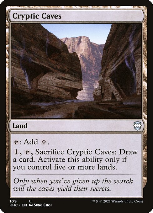 Cryptic Caves from Kaldheim Commander
