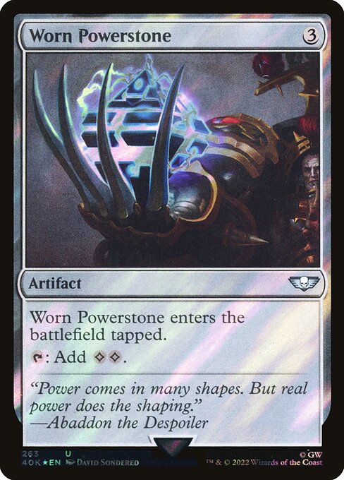 Worn Powerstone from Warhammer 40,000 Commander