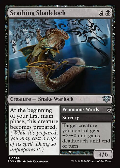 Scathing Shadelock // Venomous Words from Secrets of Strixhaven