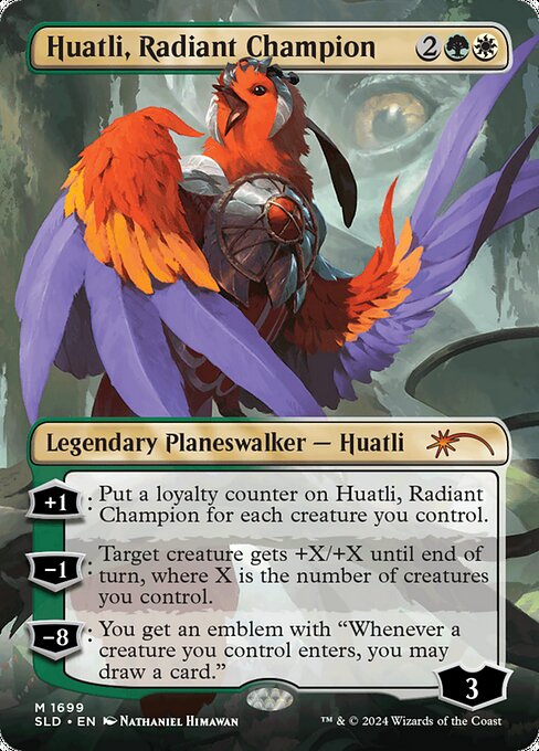 Huatli, Radiant Champion highlighted card art