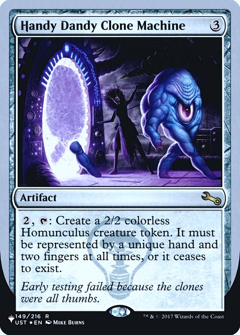 Handy Dandy Clone Machine highlighted card art