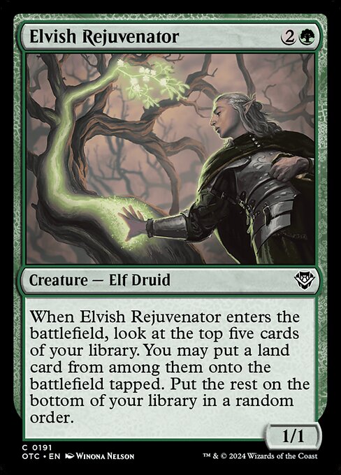 Elvish Rejuvenator from Outlaws of Thunder Junction Commander