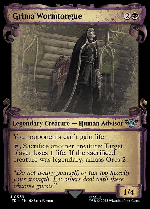 Gríma Wormtongue highlighted card art