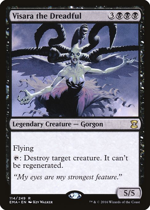 Visara the Dreadful highlighted card art