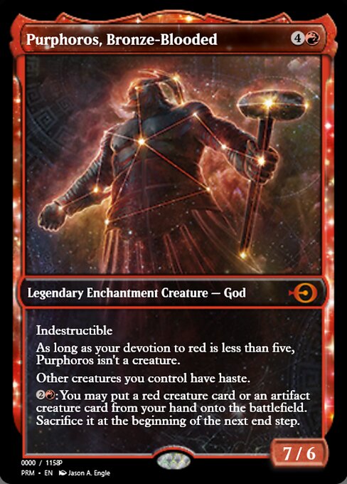 Purphoros, Bronze-Blooded highlighted card art