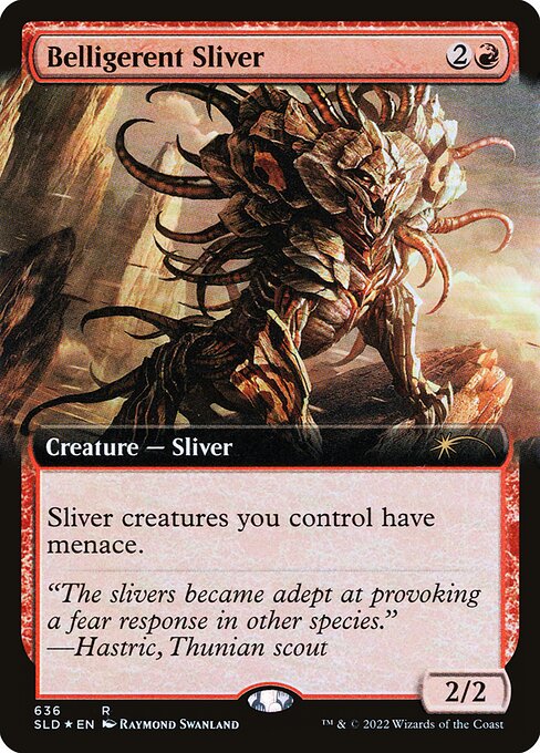 Belligerent Sliver highlighted card art